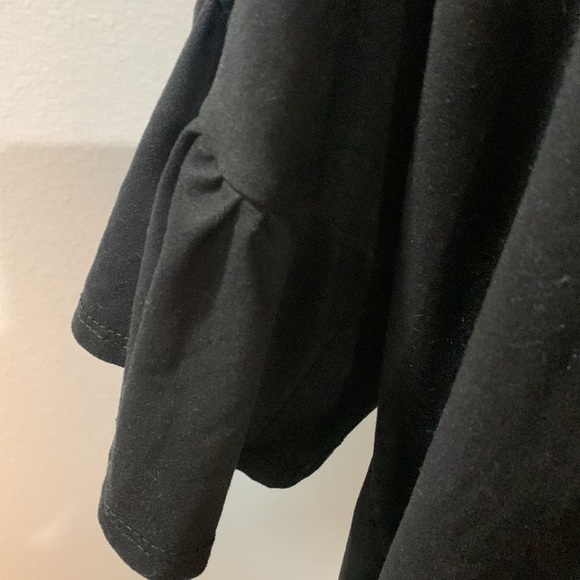 Reborn J‎ the plus black button up tie bottom ruffle sleeve tshirt size 1XL - Picture 4 of 6